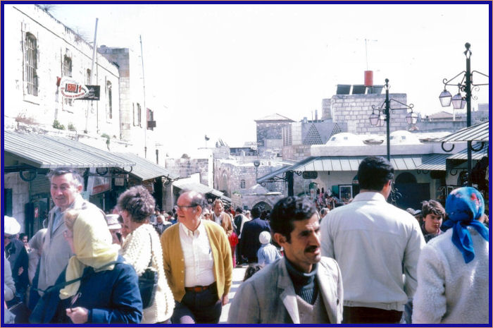 Just inside the Damascus Gate looking south on El-Wad Road
